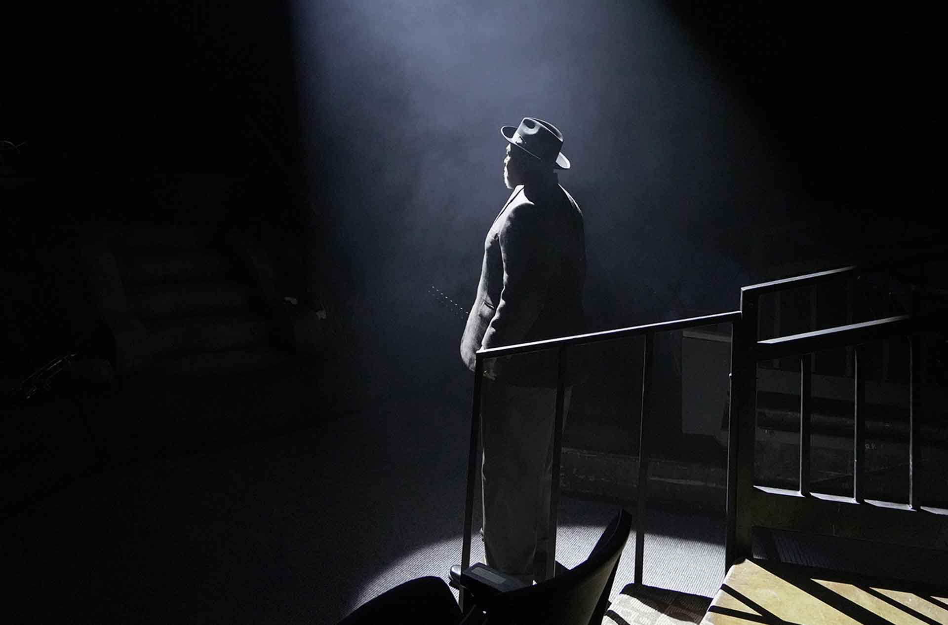 Steven Anthony Jones on stage.