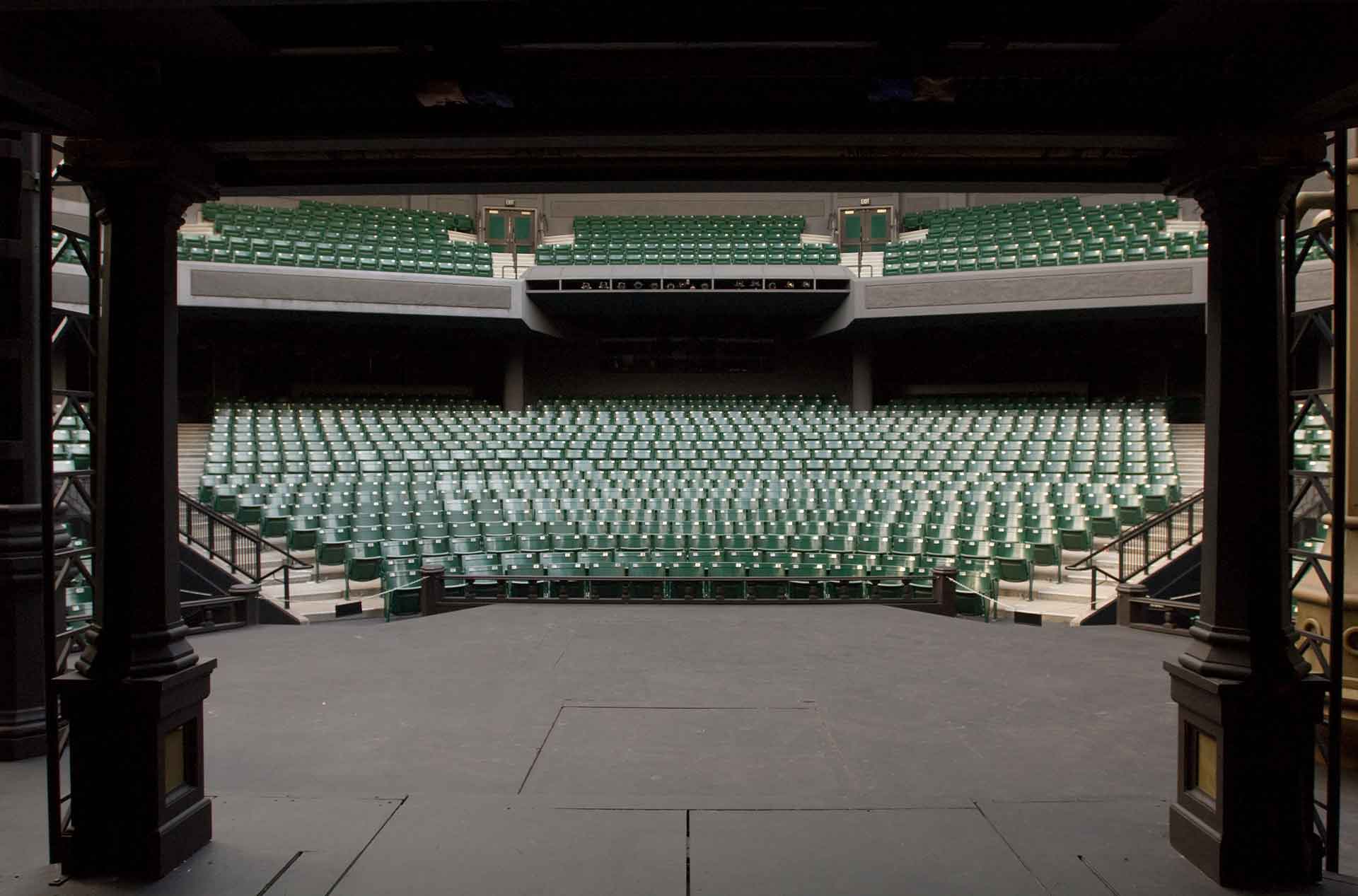 View of theater seating area.
