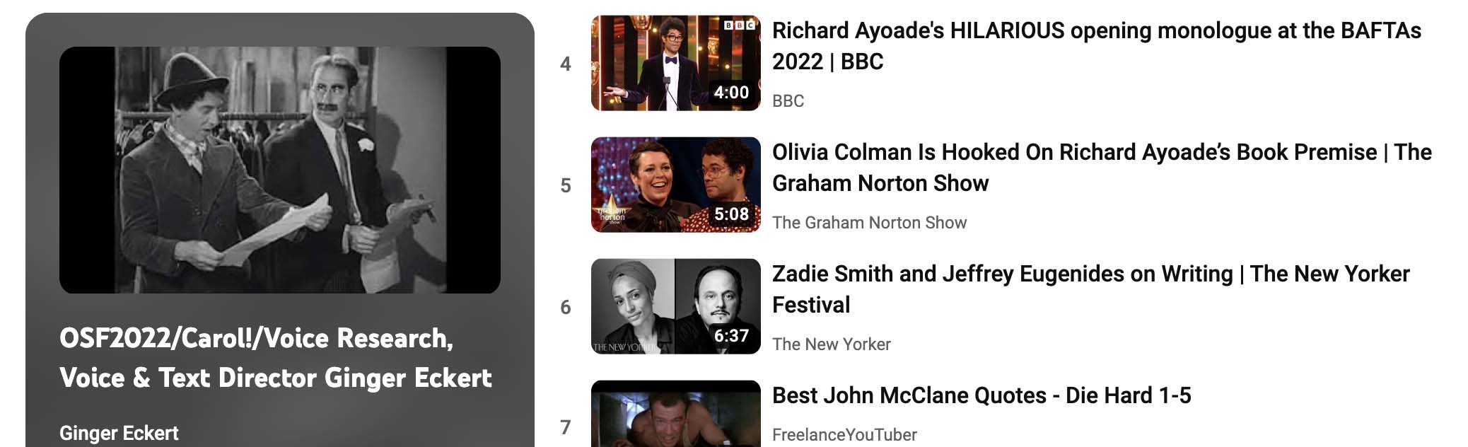 Screen shot of voice and text resource page