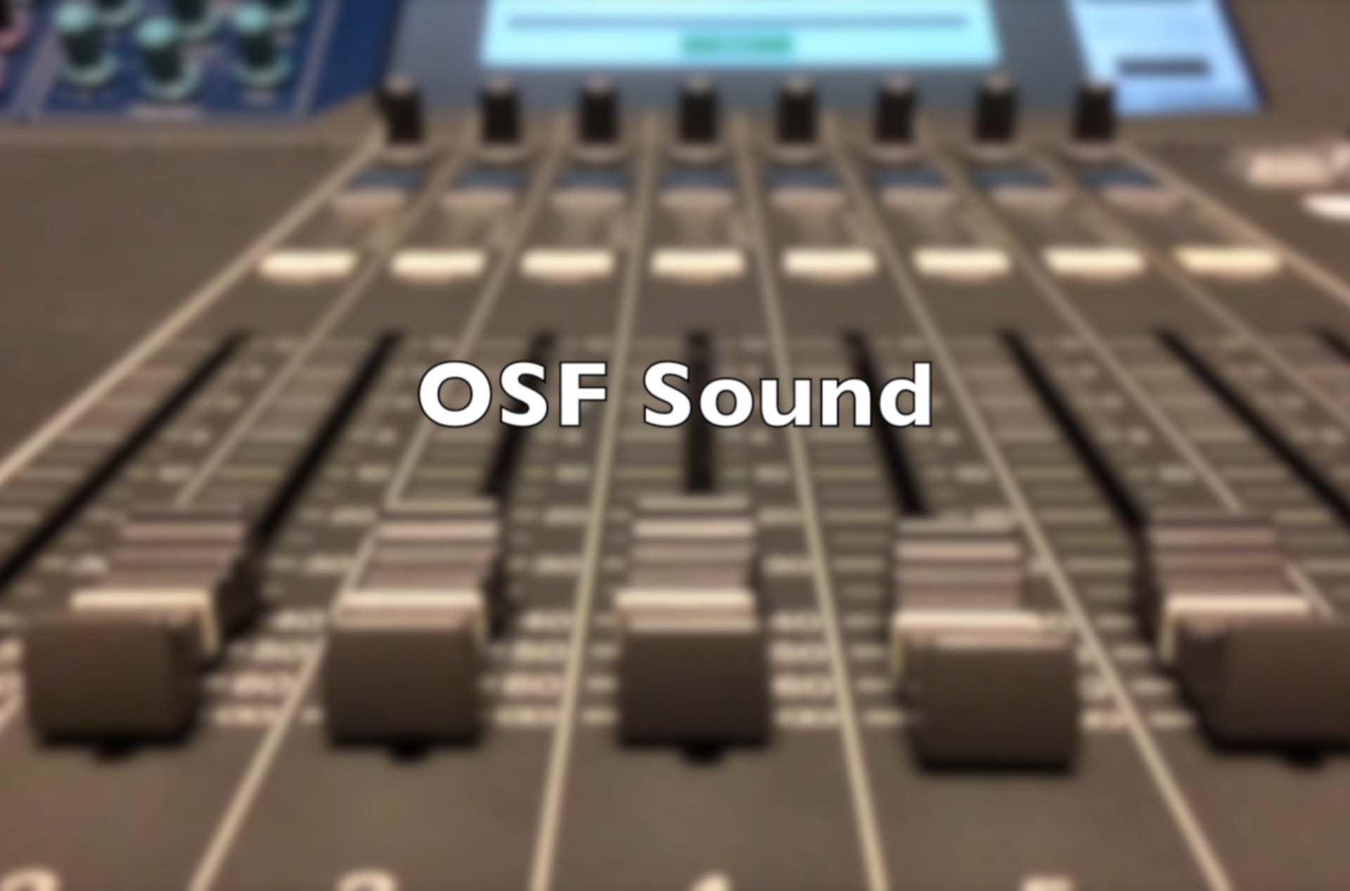 Close up of a sound board.