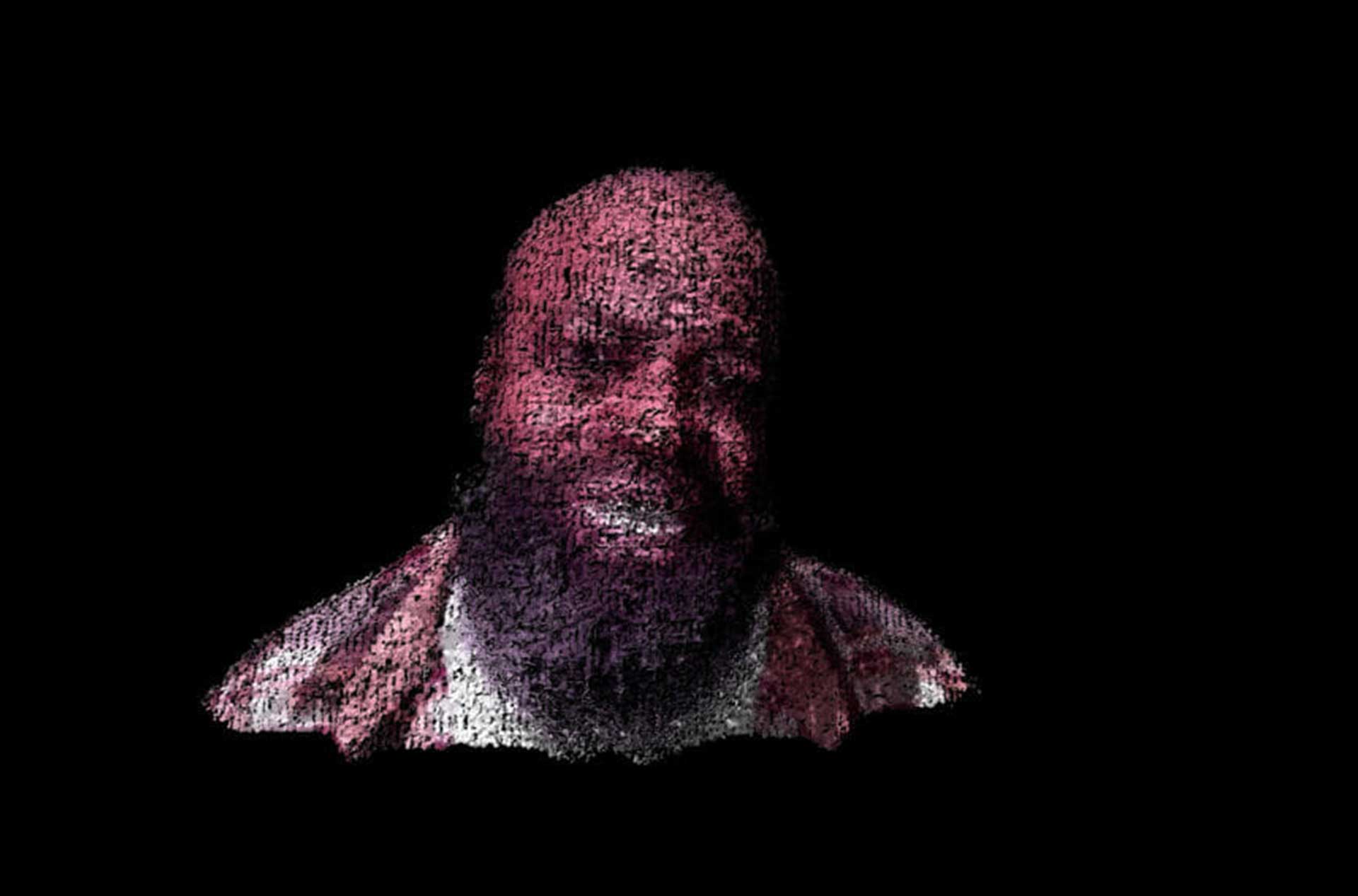 Image from the game of a face